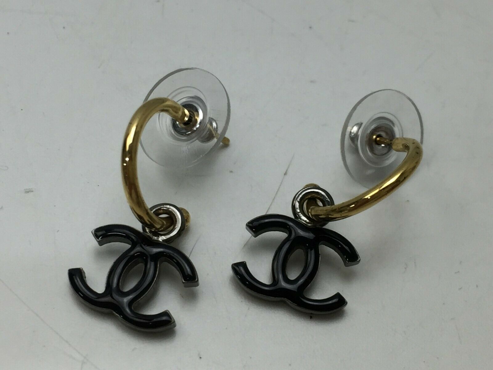 chanel earrings plastic