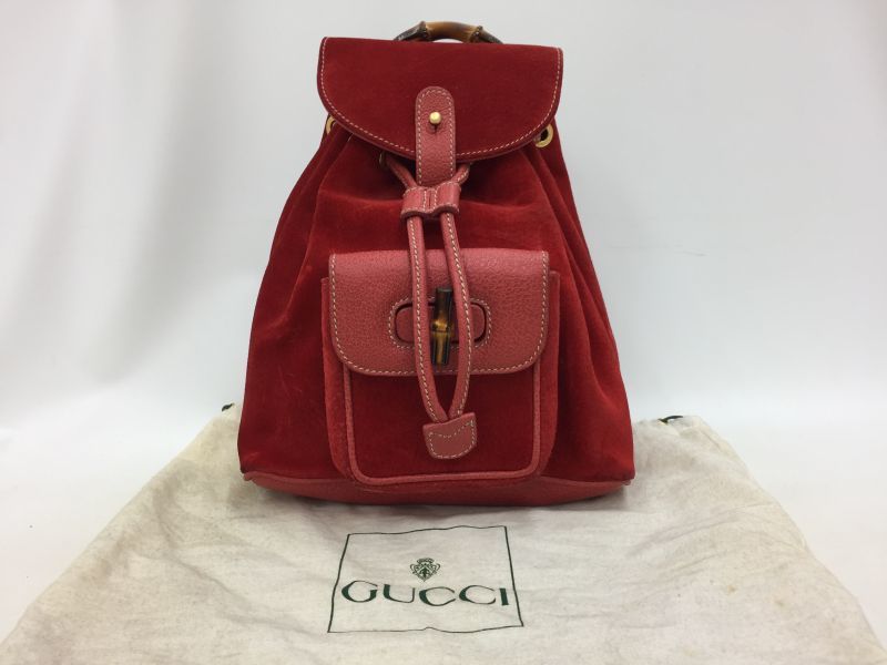 gucci suede backpack