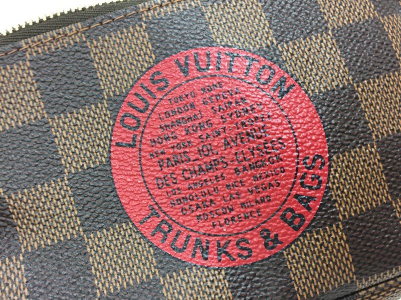 Auth Louis Vuitton Damier T&B MINI POCHETTE ACCESSOIRES POUCH