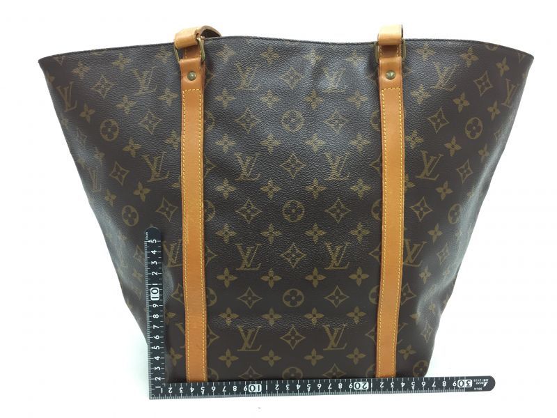 Auth LOUIS VUITTON Monogram Sac Shopping Shoulder Tote bag with