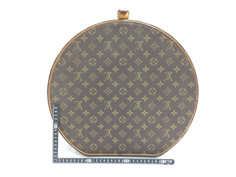 Louis Vuitton Brown Monogram Canvas Boite Chapeaux Hat Box 40 Gold