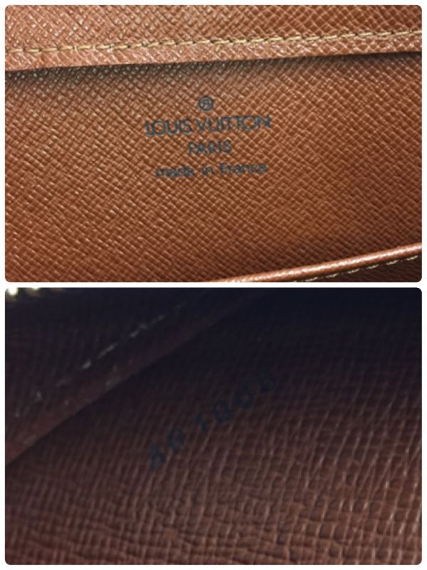 Auth Louis Vuitton Vintage Monogram Brown Orsay Clutch Bag 1B090180n