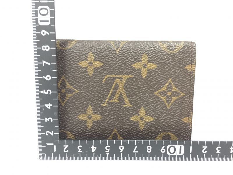 Louis Vuitton Monogram Porte Carte Card Holder Wallet Case