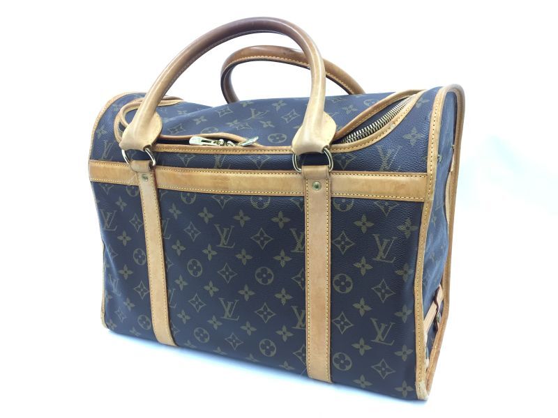 Auth Louis Vuitton Monogram SAC Chien 40 Dog Pet Carrier Bag  1L010060n