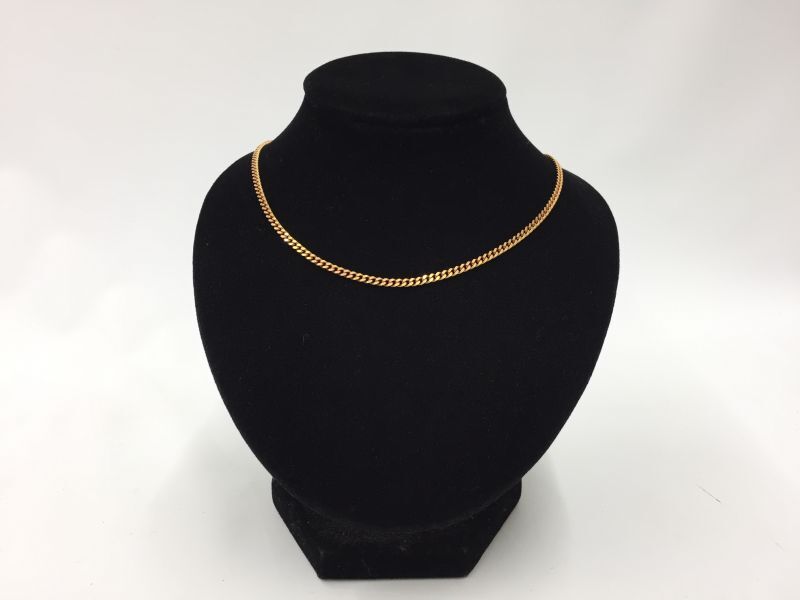 Yellow Gold Chain Necklace 15.5