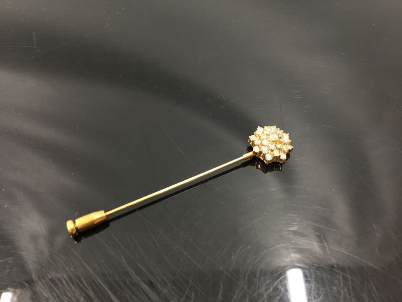 K18 (2.6 g) Yellow Gold & Diamonds (1.0 ct) Accessories Pin  2i070050n