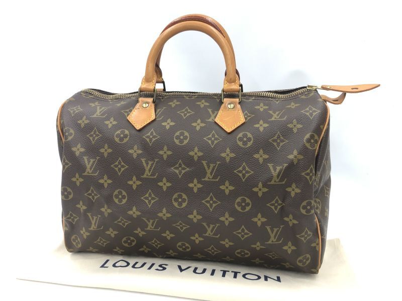 Louis Vuitton Vintage Monogram Speedy 35 Hand Bag  2K090010n