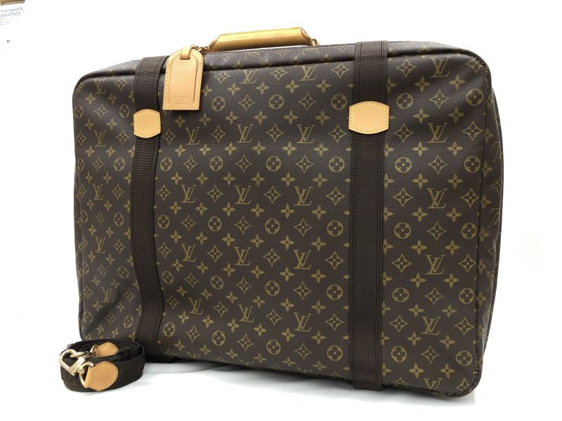 Authentic Louis Vuitton Monogram Satelite 60 Travel Bag with Strap 3A250010n