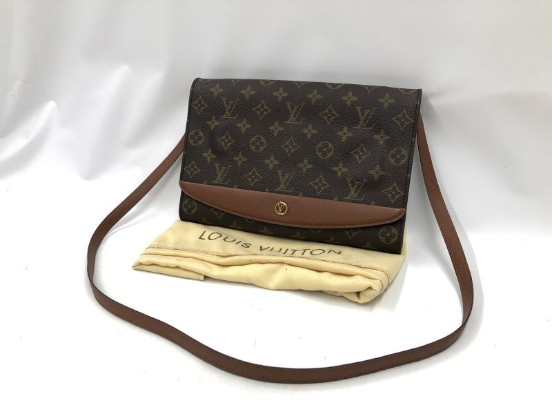 Authentic Louis Vuitton Monogram Bordeaux PM 2 Way Clutch Bag M51797 3B220020n